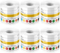 1500 Food Labels 3x2 inch, 6 Rolls, White Shelf Life Stickers for Kitchen