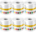 1500 Food Labels 3x2 inch, 6 Rolls, White Shelf Life Stickers for Kitchen