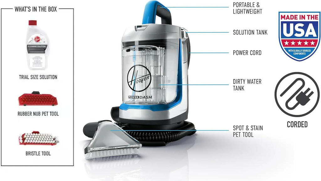 CleanSlate XL Deep Cleaning Carpet + Upholstery Spot Cleaner Machine | Includes Specialized Tools, Permanent Stain
