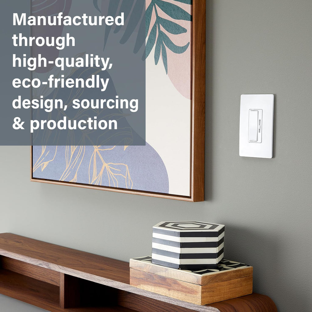 Legrand Radiant 150W LED Dimmer Light Switch 3-Way Rocker Brown 1 Pack