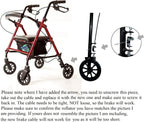 Rollator Replacement Hand Brake with Cable (HL420, Right)