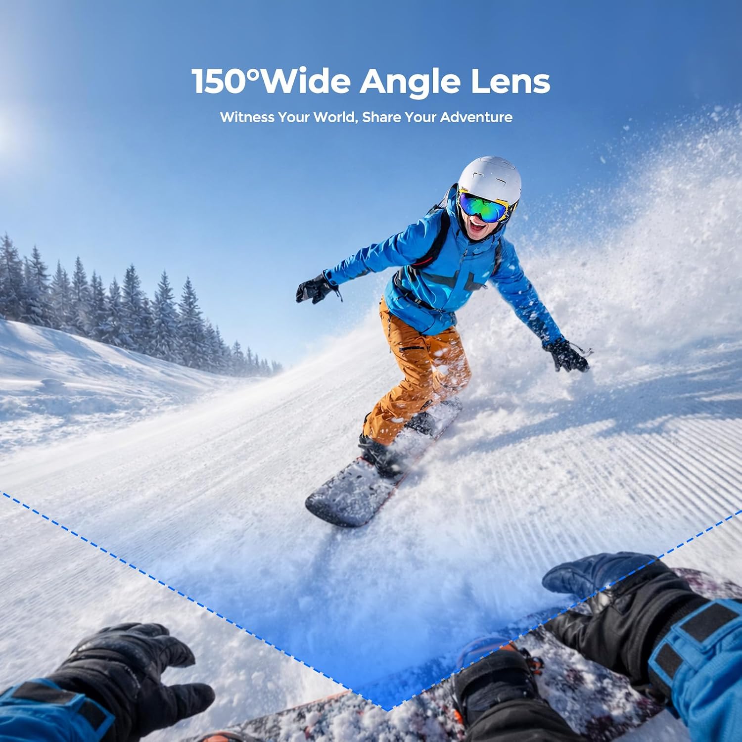 4K Mini Body Camera, Thumb Action Camera with 64GB Card, WiFi, EIS Stabilization, Charger Case, Magnetic Mount, 150°