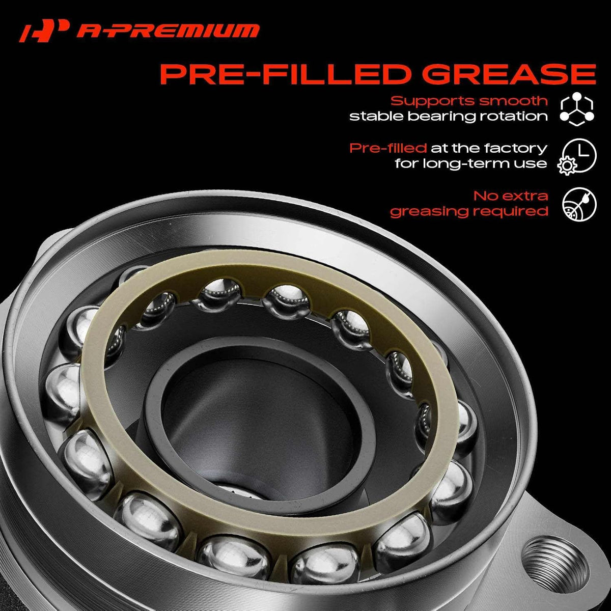 A-Premium Front Right Steering Knuckle & Wheel Bearing Hub Assembly