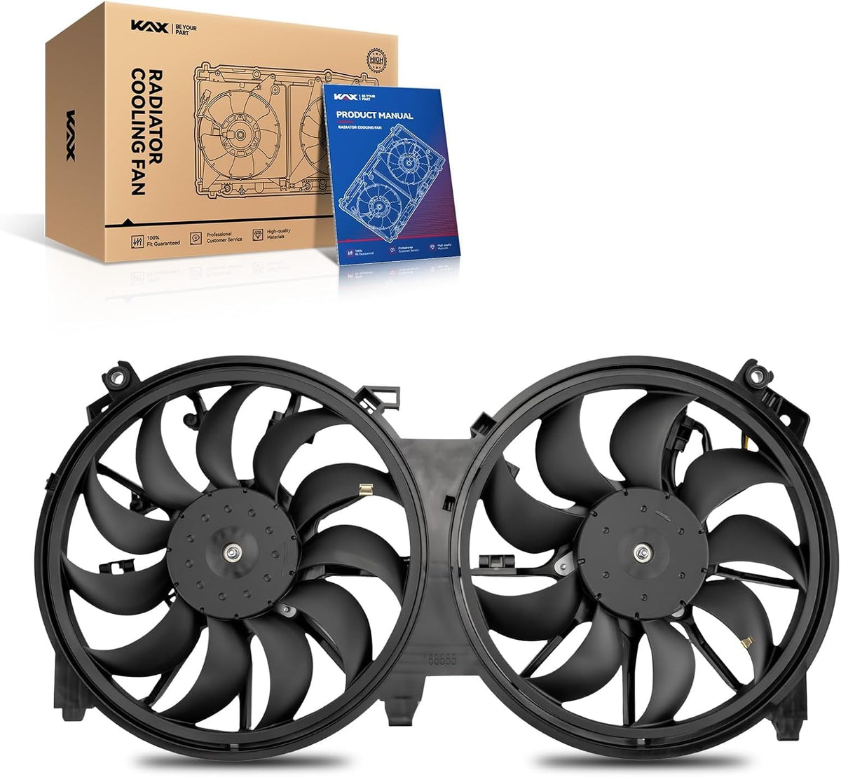 KAX Engine Radiator Cooling Fan, Fit for 2007,2009-2012 Altima(Exc. 3.5L S)
