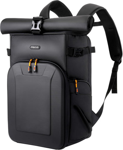 Camera Backpack,DSLR/SLR/Mirrorless Camera Bag Photography Backpack | Hardshell Pocket, 15.6 inch Laptop