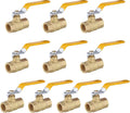 10Pcs EFIELD 3/4-Inch 600 WOG FNPT Full Port Brass Ball Valve(VALVE043-10)