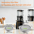 Juice Strainer for Nama J2, 304 Stainless Fine Mesh Strainer for Juicing