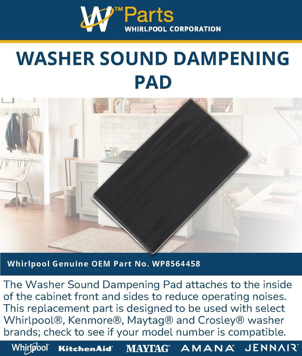 Whirlpool WP8564458 Genuine OEM Washer Sound Dampening Pad Replacement Part - Replaces 8564458