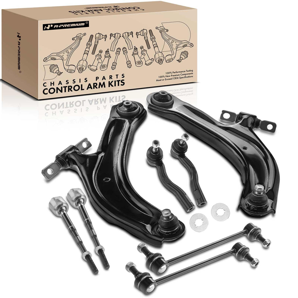 A-Premium 8Pcs Suspension Kit, Front Lower Control Arm