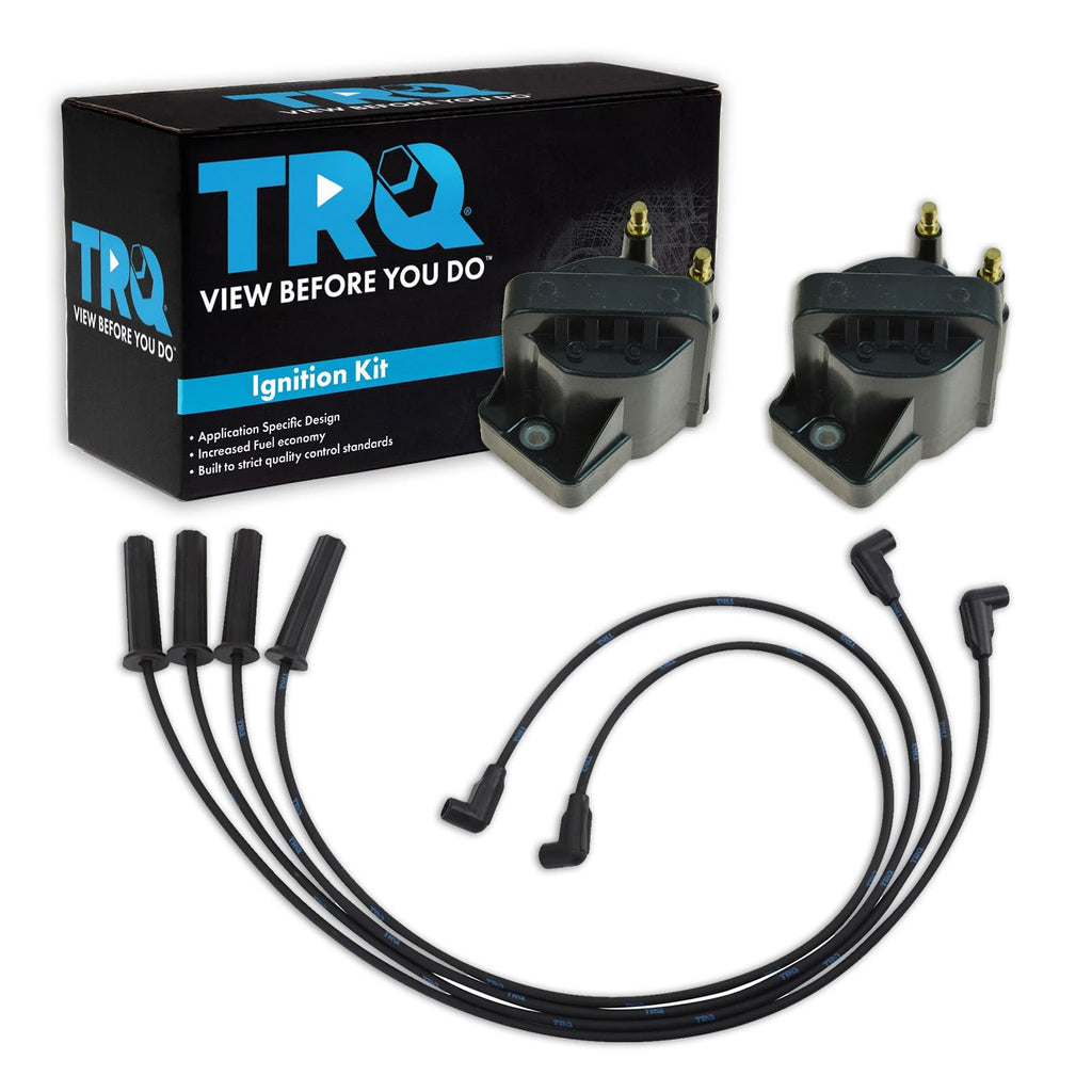 TRQ Ignition Coil & Spark Plug Kit 3 Piece 1998-2003