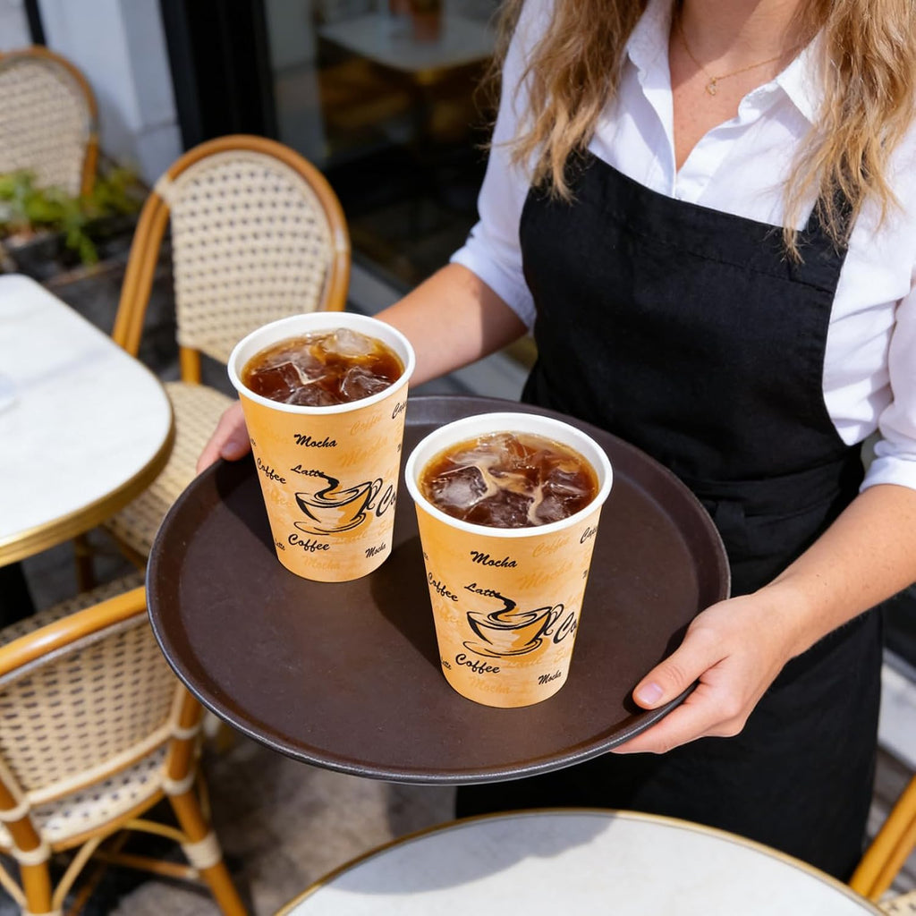 180 Pack 12 oz Coffee Cups, Disposable Paper Cups No Lids