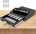 16" Heavy Duty Cash Drawer for POS System – Fully Removable Tray, 5 Bill/5 Coin with Micro Switch & Emergency Switch
