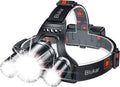 LED Headlamp Rechargeable,Ultra Bright Headlight with 3 Lights