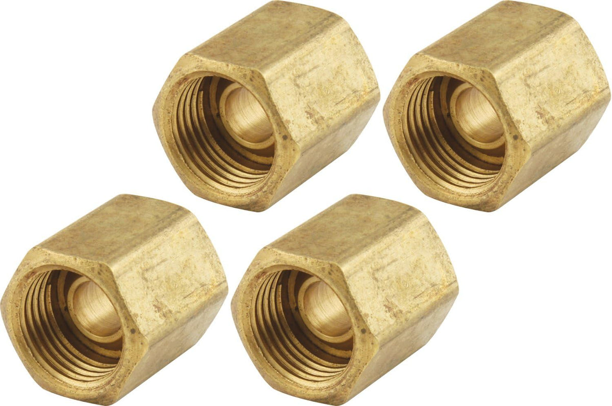 Allstar Performance ALL50133 Brass 3/8" Inverted Flare Union Brake Line Adapter Fitting , (Pack of 4)
