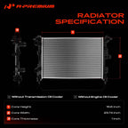 A-Premium Engine Coolant Radiator Assembly Compatible with Fiat, Jeep, Ram