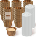 Disposable Sauce Cups 2.5oz,100 Count, Disposable Paper Condiment Cups with Lids, Ketchup Cups for Medication, Pills