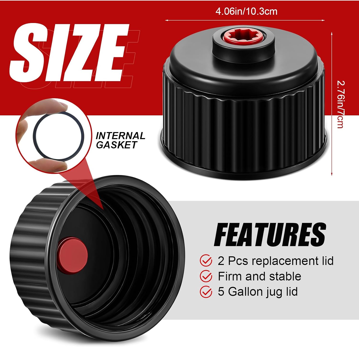 4 Pieces Racing Fuel Jug Cap Racing Fuels Filler Hose 5 Gallon Gas Can Cap with Hose Kits for Gasoline 5 Gallon