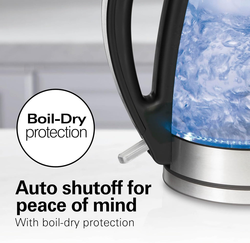 1.7 Liter Electric Tea Kettle, Water Boiler & Heater | Fast Boiling 1500 Watts | BPA Free | Cordless Serving |