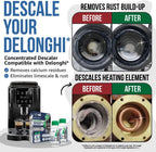 Caffenu DeLonghi Compatible Descaling Solution, 4-Use Coffee Maker Descaler