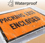 PSBM 2000 PCS 7 x 5.5 Inch Orange Full Face Packing List Enclosed Bags, Shipping Mailing Envelopes and Packing Slip
