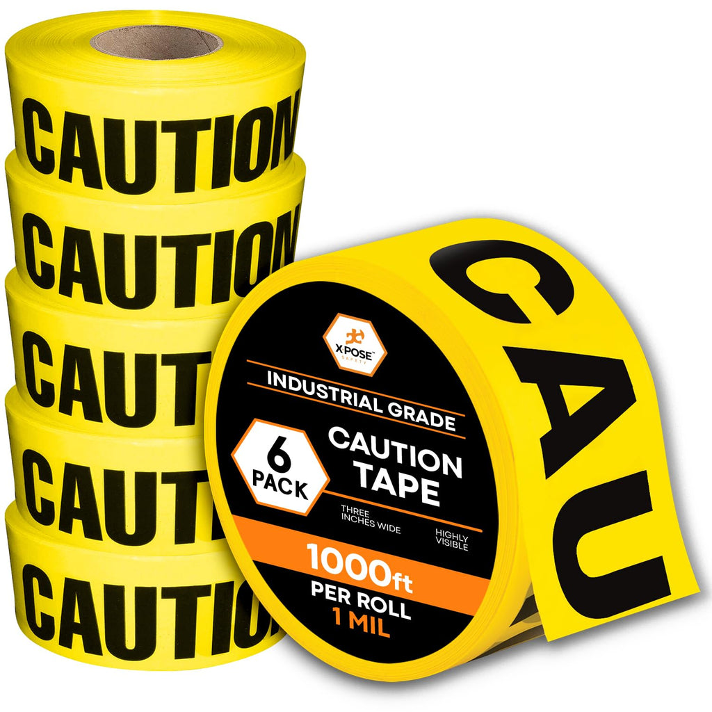 Yellow Caution Tape – (6 Rolls)
