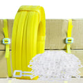 Banding Strapping Kit, Packaging Strapping Tool, Yellow | 5900" Length Poly Strapping, 100 Buckles