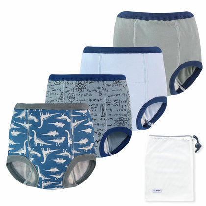 4 Packs Toddler Potty Training Underwear Leakproof Soft Absorbent Kid Confident Toilet Training Pants for Boys 2T