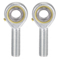 uxcell 2pcs POS12 Spherical Rod End Bearing 12mm Bore Self-Lubricated Joint Bearing M12x1.75 Left Hand Male Thread Connector