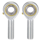 uxcell 2pcs POS12 Spherical Rod End Bearing 12mm Bore Self-Lubricated Joint Bearing M12x1.75 Left Hand Male Thread Connector