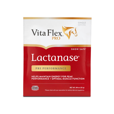 Pro Lactanase Pre Performance Horse Supplements, 25 g Packets, Show Safe Horse Muscle Supplement, for Energy