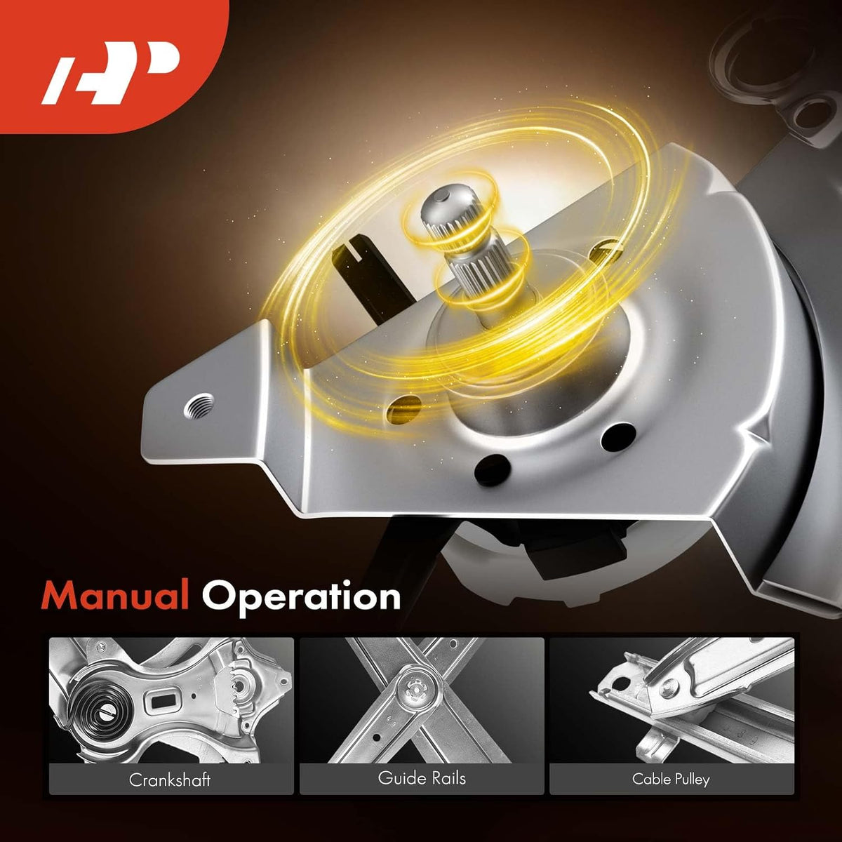 A-Premium Front Driver Side Power Window Regulator Compatible with Toyota