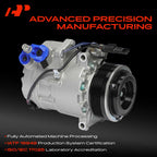A-Premium AC Compressor with Clutch Compatible with BMW X5 X3 X6