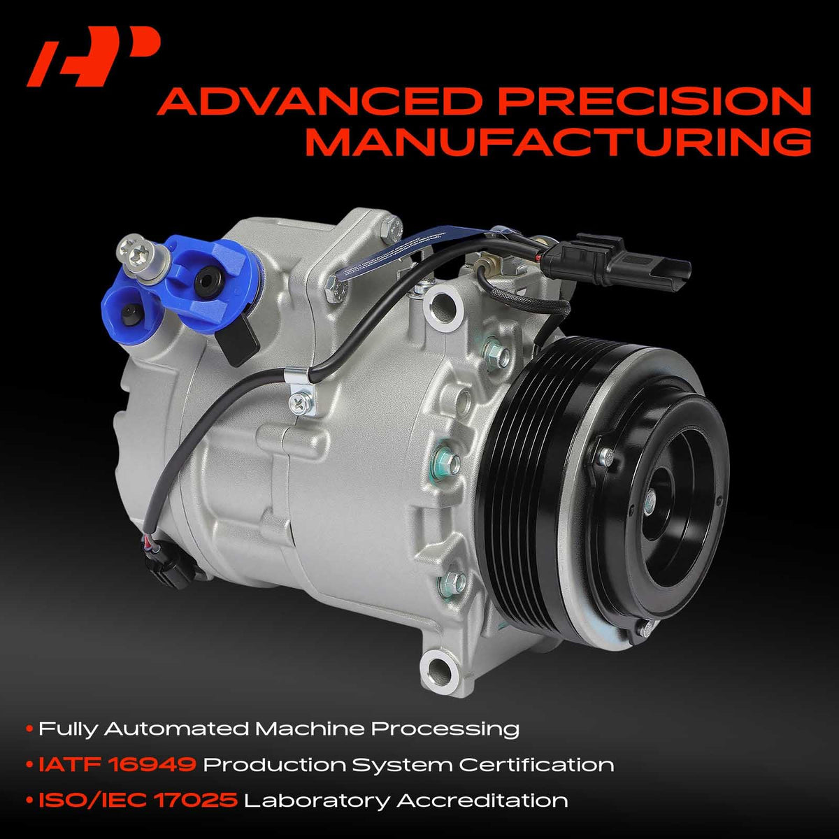 A-Premium AC Compressor with Clutch Compatible with BMW X5 X3 X6