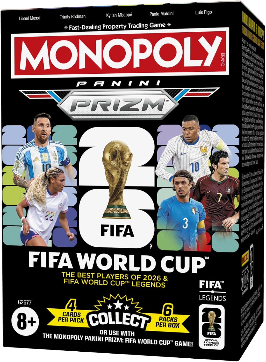 Panini Prizm: FIFA World Cup Trading Cards Booster Box | Current Stars and Legends | 2+ Players, Ages 8+ | Gifts for