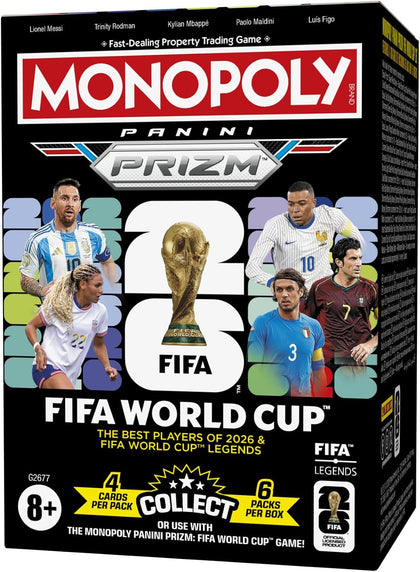 Panini Prizm: FIFA World Cup Trading Cards Booster Box | Current Stars and Legends | 2+ Players, Ages 8+ | Gifts for