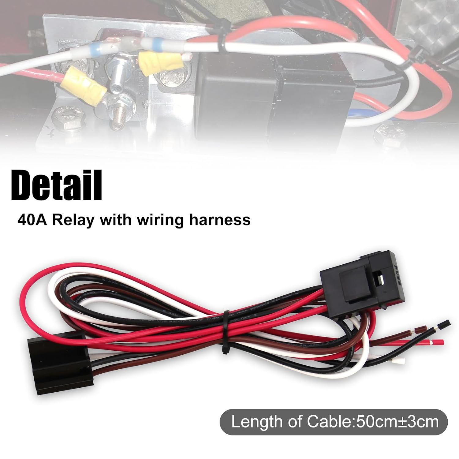 Dual Electric Fan Relay Kit with Radiator Electric Fan Thermostat Kit Fan Temperature Sensor Switch 185 On 175 Off