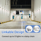 4FT LED Vapor Tight Lights, 60/50/40W 3/4/5000K Adjustable, 2Pack
