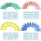 Prepared Microscope Slides, 48pcs Plastic Animals Insects Plants Flowers Sample Specimens