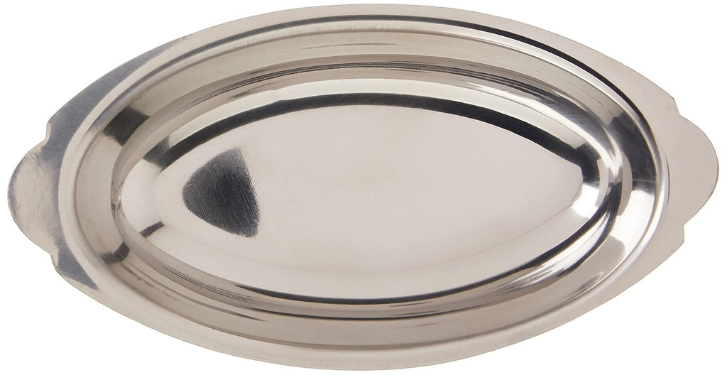 Stainless Steel Oval Au Gratin Dish, 12-Ounce