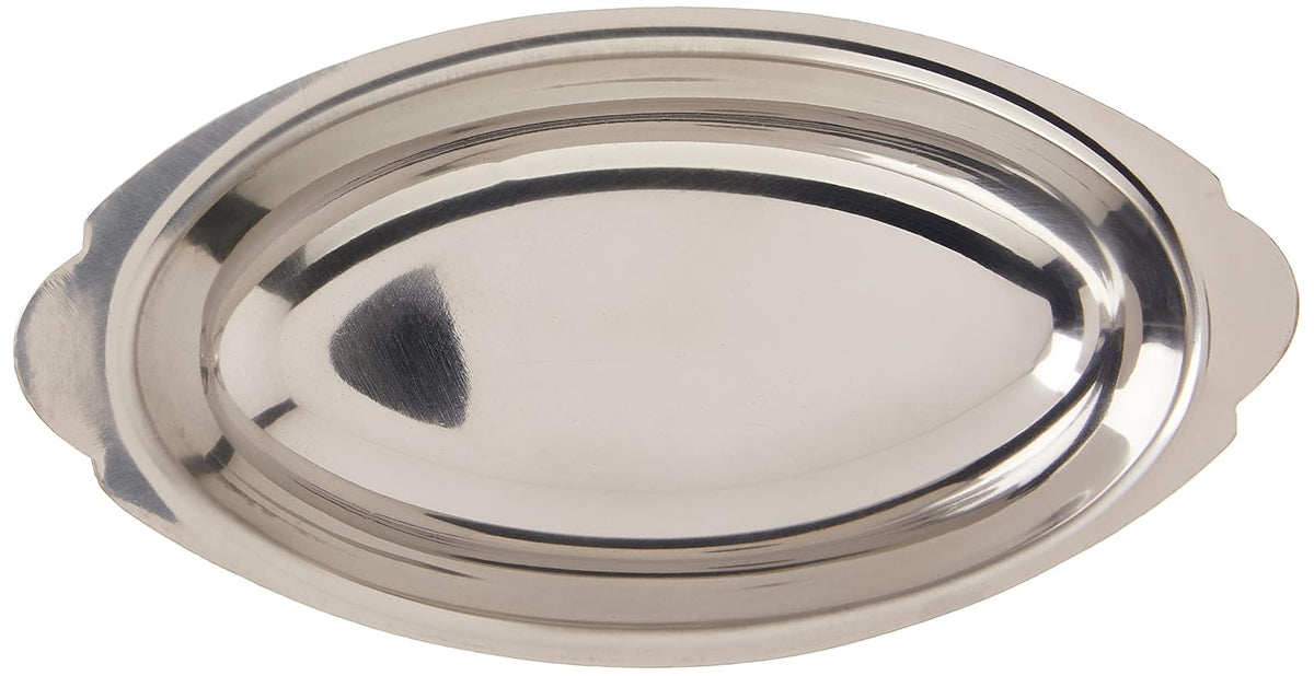 Stainless Steel Oval Au Gratin Dish, 12-Ounce