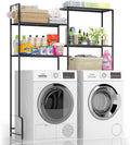 Over the Washer and Dryer Storage Shelf, 4-Tier Laundry Room Organizer with Adjustable Shelves & Leveling Feet, Heavy