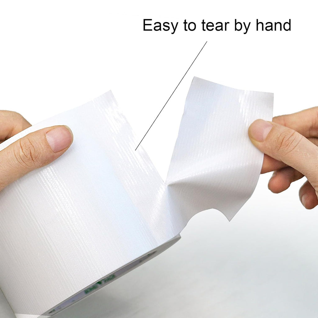 1Pack 4inch Duct Tape Heavy Duty Waterproof White 9Mil 20Yds