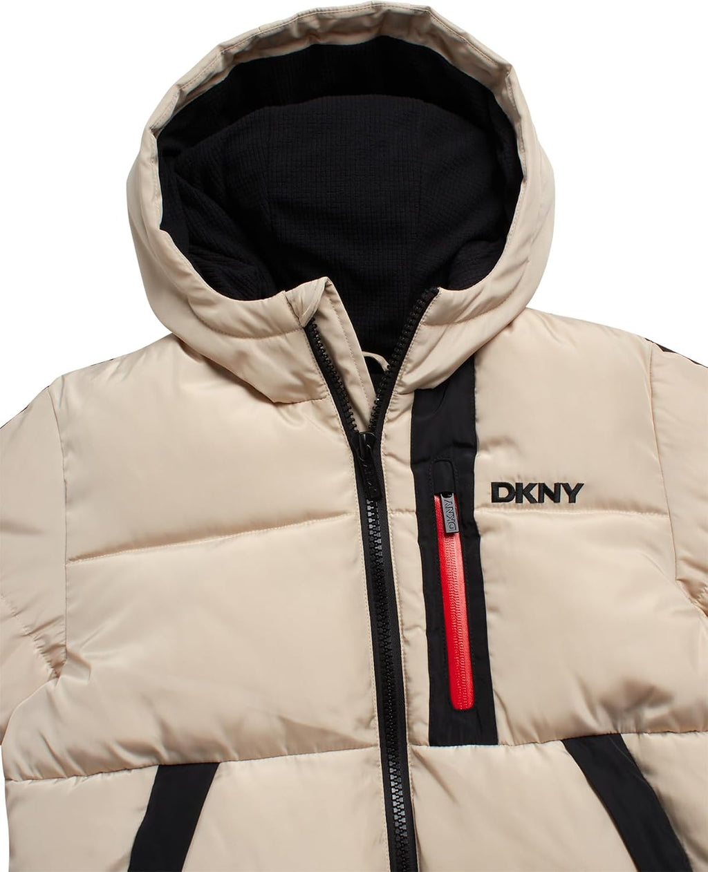 DKNY Boys Winter Jacket,Heavyweight Fleece Lined Puffer,Quilted Coat, Hat | Soft Polar Fleece Lined Warmth, Water