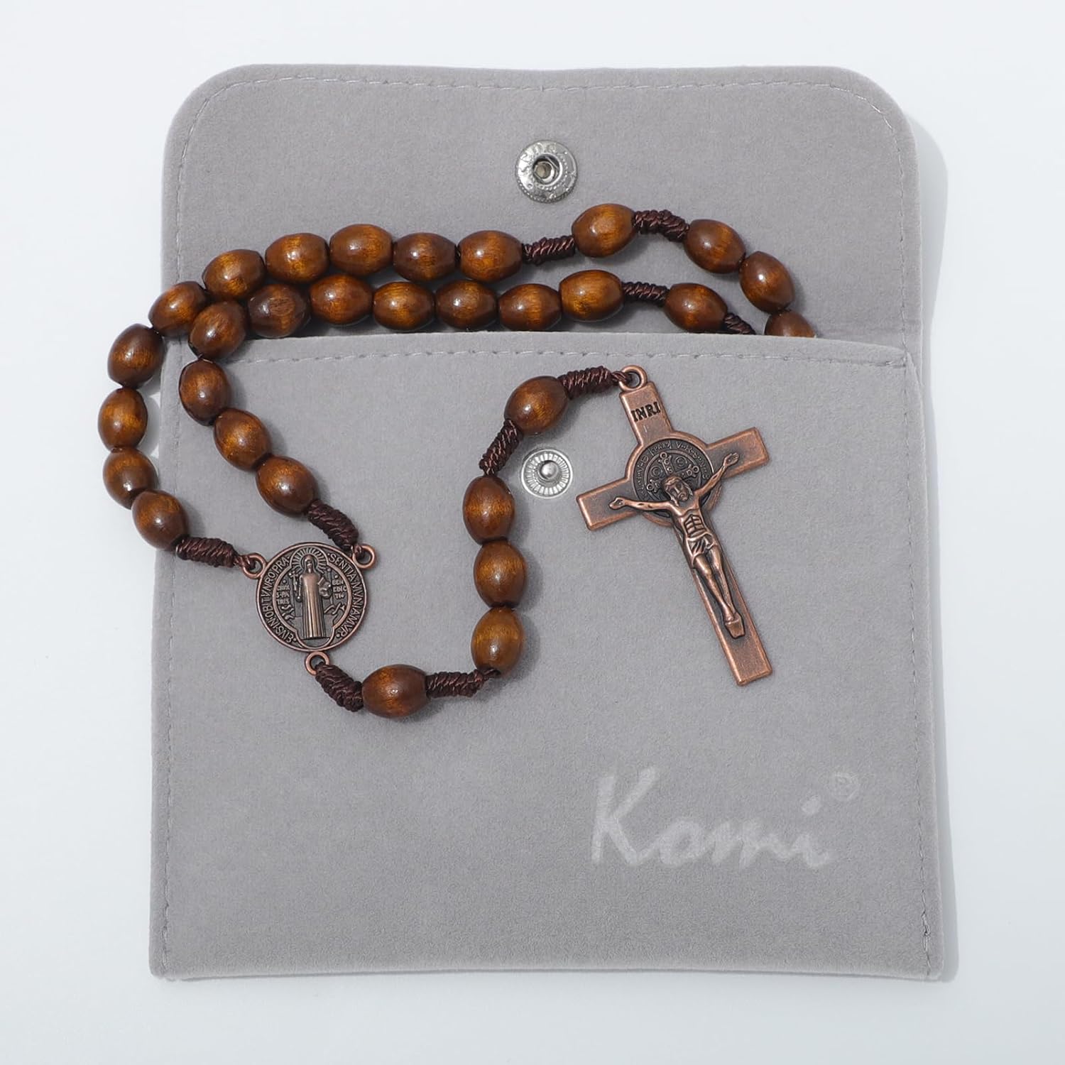 Handmade Wooden Catholic Rosaries, Rosary Beads Necklace Wood Christian Prayer Beads Catholic Christian Gift
