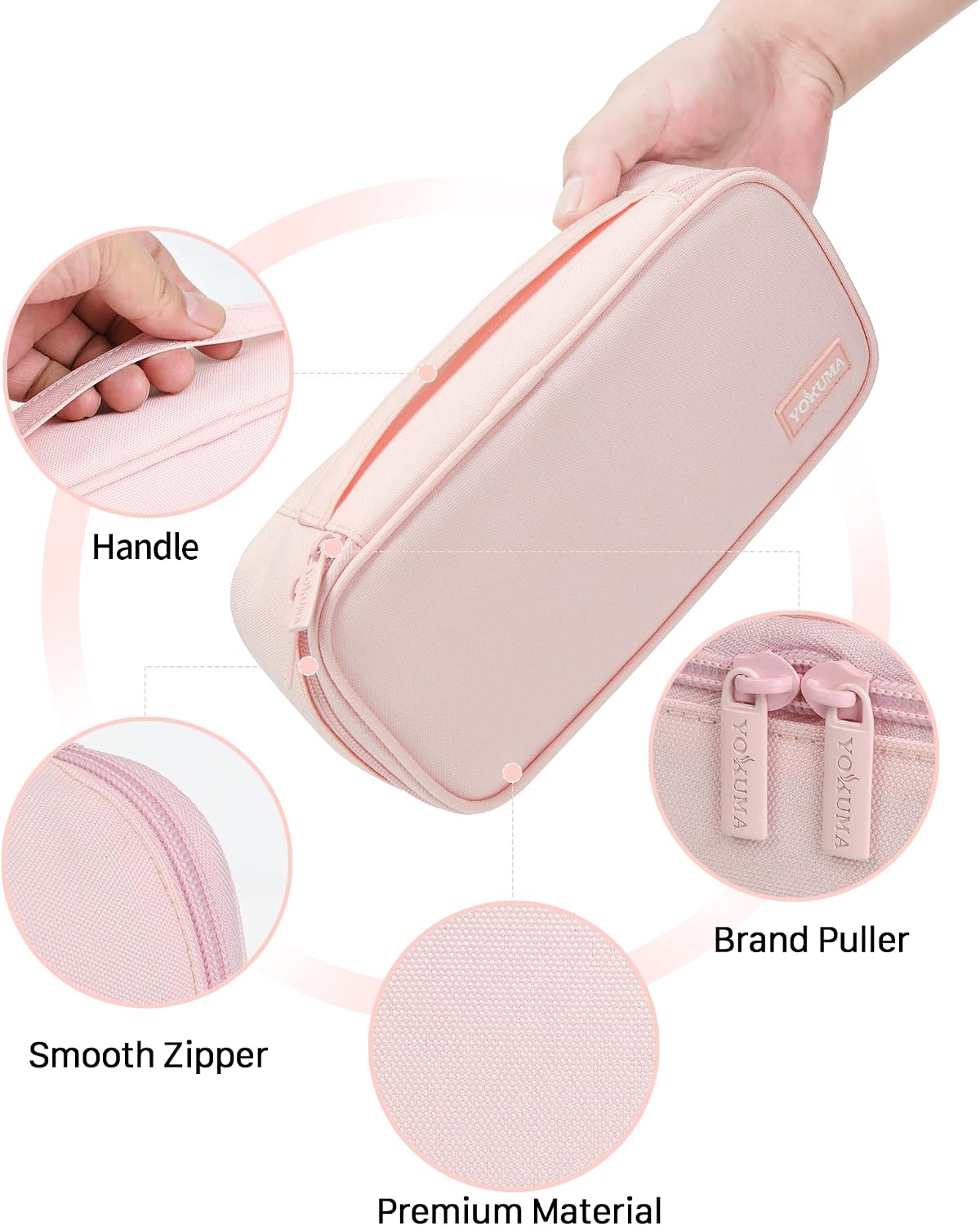 Pencil Case Big Capacity Pencil Pouch Bag Box for Girls Boys Gift | Durable Zipper With Handle, Aesthetic Pen Case