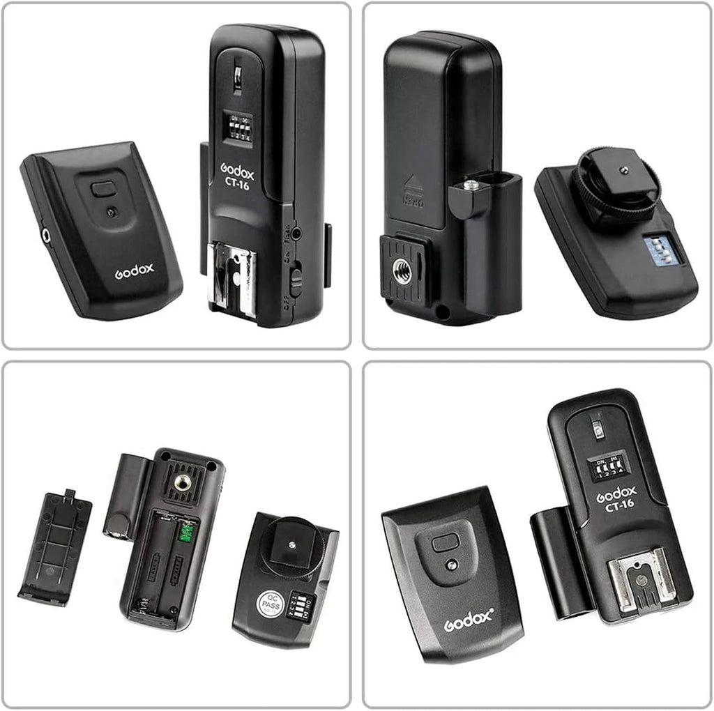 CT-16 Flash Trigger Kit, 433MHz Radio Transmitter Receiver Set