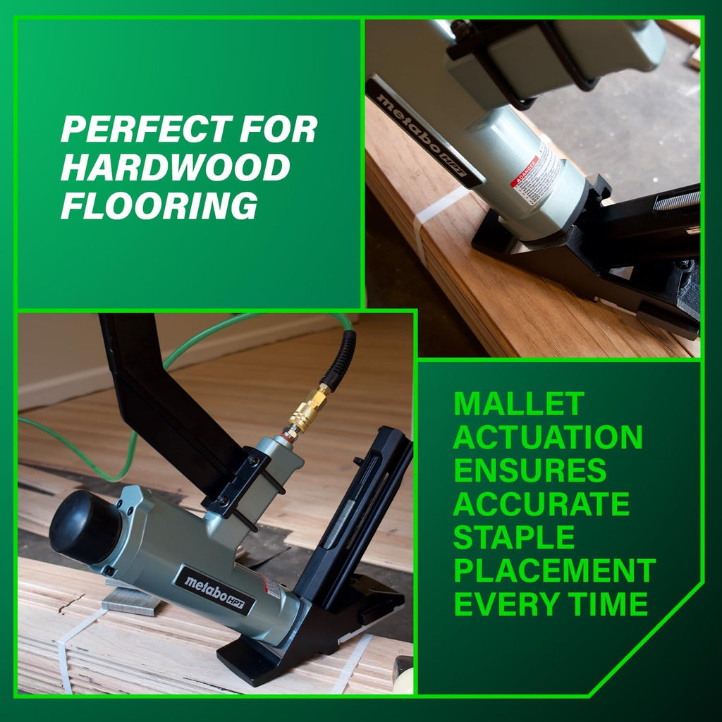 2-in-1 Flooring Nailer & Stapler, Accepts 16-Gauge L-Shaped Cleat Nails &15.5-Gauge 1/2-Inch Crown Flooring Staples