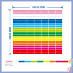 20 Sheets Color Coding Labels, Fluorescent Color, 0.5 x 1.77 Inch
