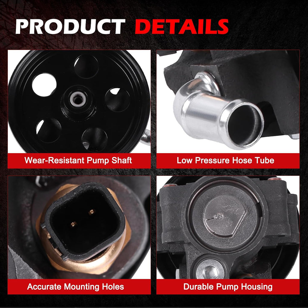 20-324 Power Steering Pump Fit for Escape 2005-2007 2.3L L4, for Tribute 2005-2006 2.3L L4, for Mariner 2005-2006 2.3L L4, Power Assist Pump Replace for 20-324