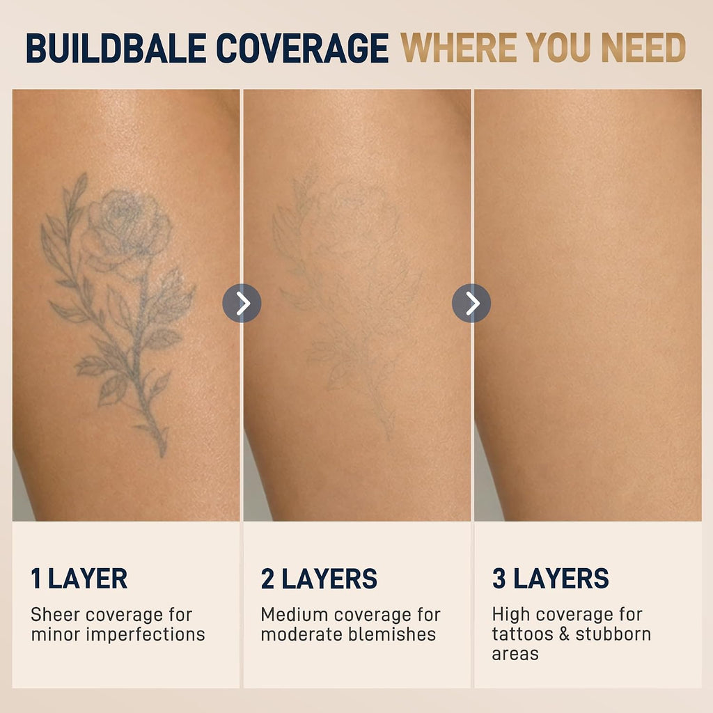 Tattoo Cover Up Makeup Body Concealer for Tattoos Stretch Marks 04 Golden